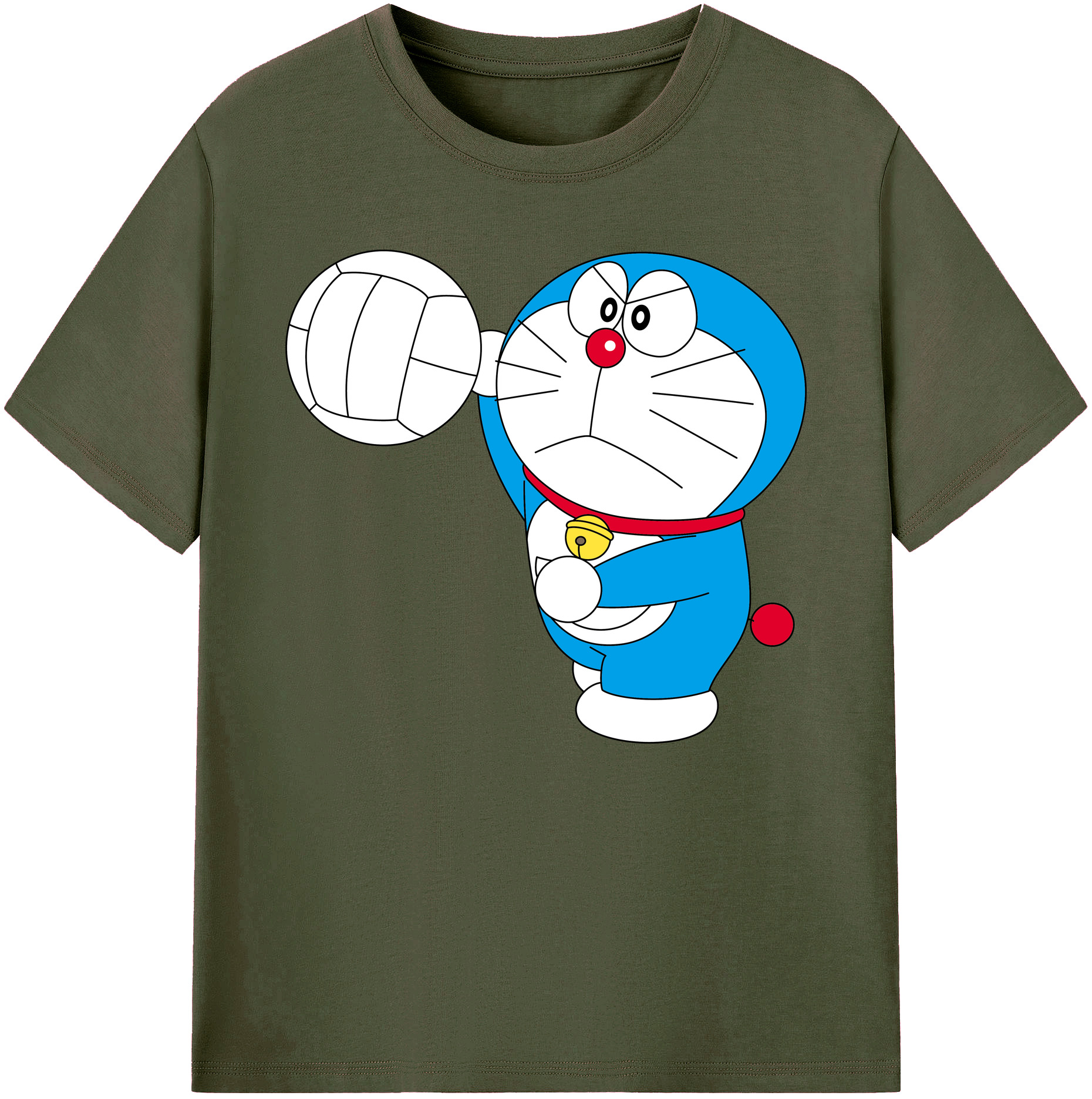 （画像用） ドラえもん Doraemon 綿100％ メンズ半袖Tシャツ｜肌触りやわらか＆通気性